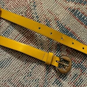 Pierre Cardin yellow vintage waist belt
